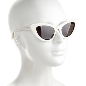 YSL tinted white cat-eye sunglasses